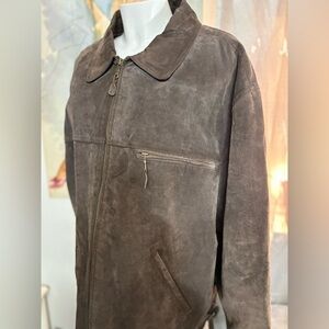 Men’s suede jacket, source unknown, size L/XL